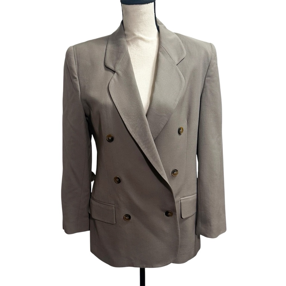 Jones New York wool blazer double breasted size 4 preowned